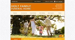 Desktop Screenshot of holtfamilyfuneralhomes.com