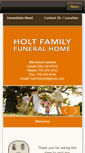 Mobile Screenshot of holtfamilyfuneralhomes.com